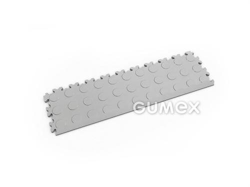 Anlaufkante FORTELOCK 2045, 7mm, 510x140mm, 92°ShA, Dessin flache Noppen, PVC, grau, 